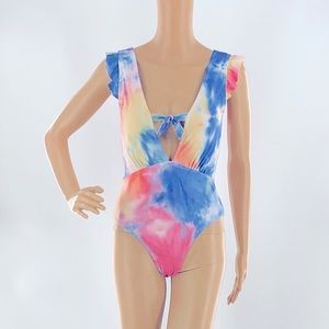 Marina West Tie Dye One Piece Swimsuit